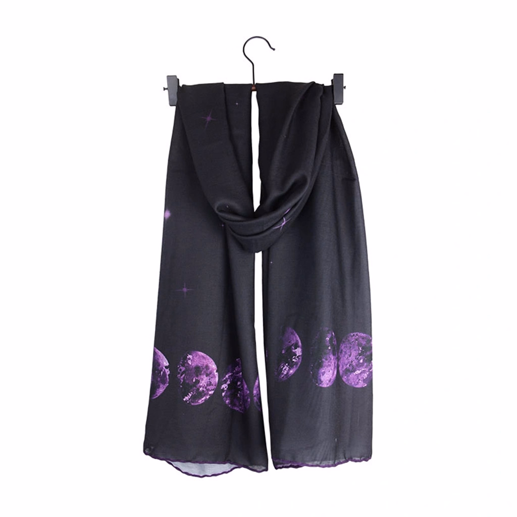 شال مدرن نخ ابریشم ماه بنفش شال مدرن نخ ابریشم ماه بنفش