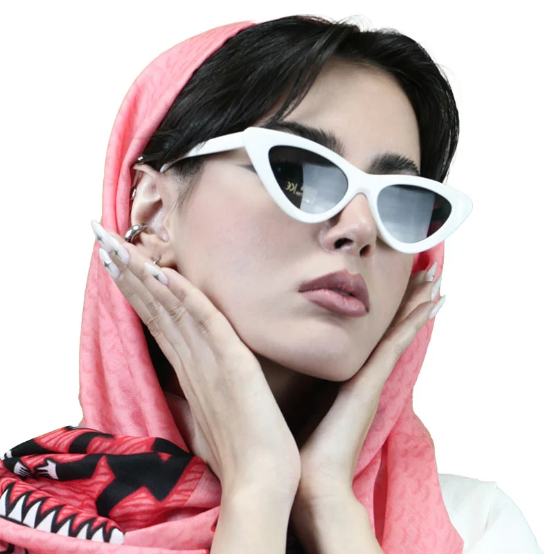 عینک-گربه‌ای-سفید