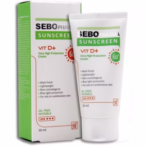 کرم ضدآفتاب SPF50 فاقد چربی بی رنگ سبو فارما 50ML - مای