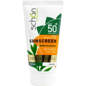 کرم محافظ آفتاب SPF50 دابل شیلد فاقد چربی بی رنگ 50ML – شون