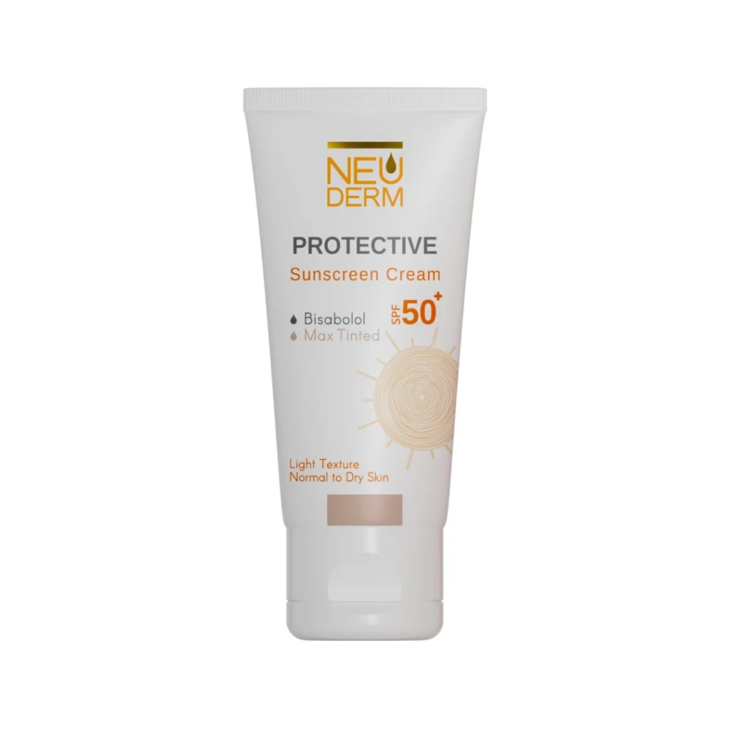 کرم محافظ آفتاب +SPF50 رنگی تیره 50ML - نئودرم