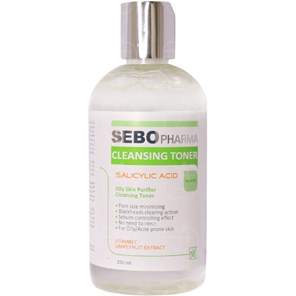 تونر پاک کننده پوست صورت مناسب پوست چرب سبو فارما 250ML - مای