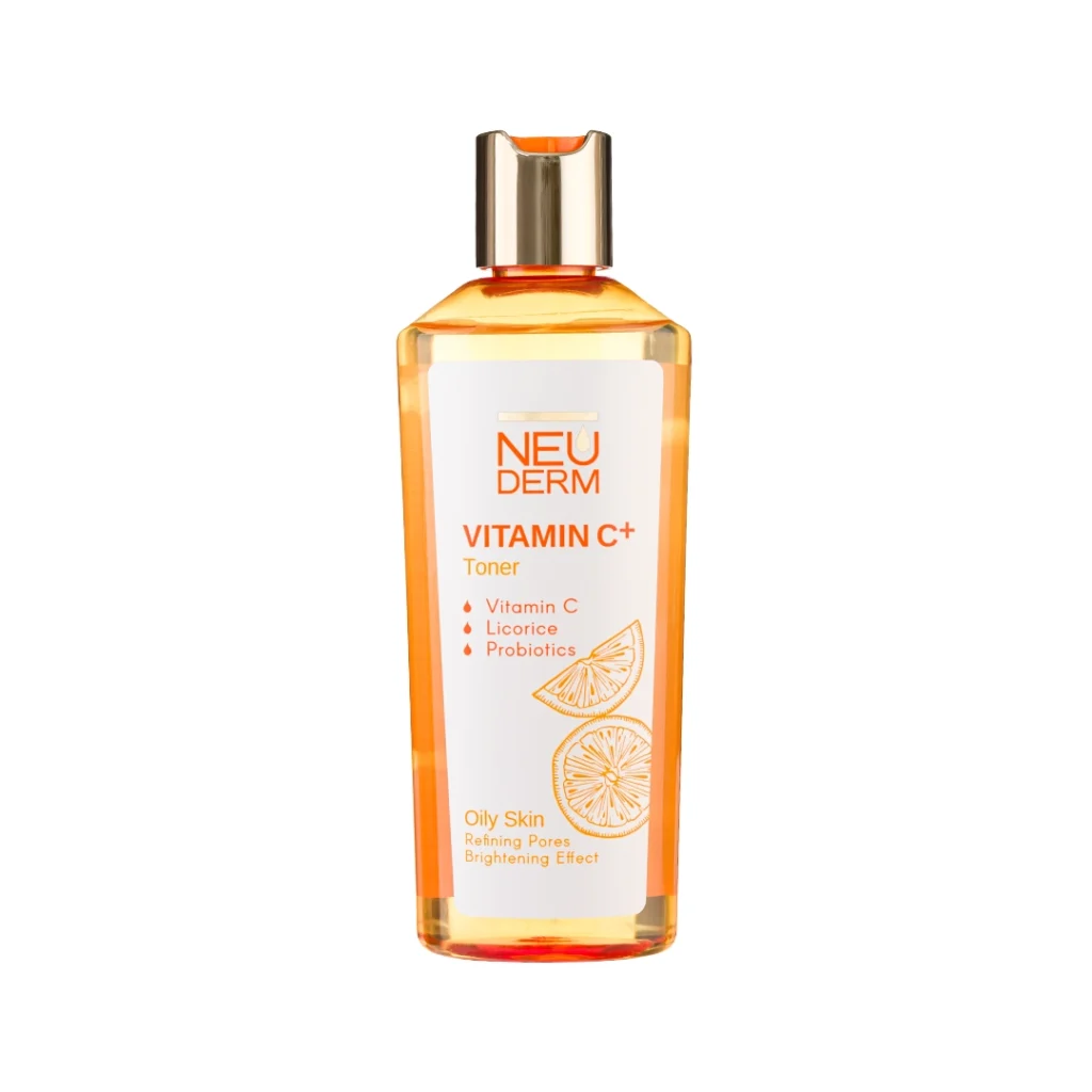 تونر پاک کننده پوست صورت حاوی ویتامین C مناسب پوست چرب 200ML - نئودرم