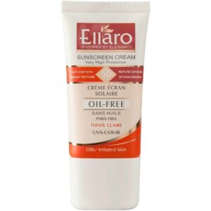 کرم ضد آفتاب +SPF50 فاقد چربی بژ روشن - الارو