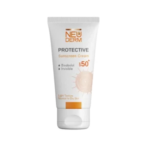 کرم محافظ آفتاب +SPF50 بی رنگ 50ML - نئودرم