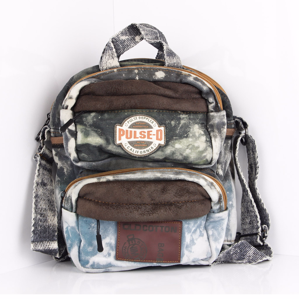 کیف کوله استریت استایل تم سبز آبی-اولد کتون