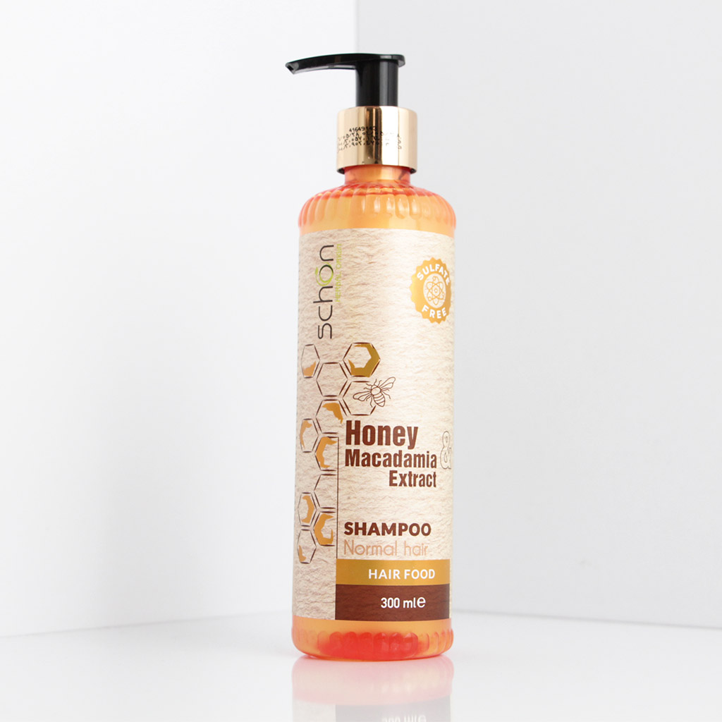 شامپو موی سر مغذی فاقد سولفات ماکادامیا و عسل 300ML – شون