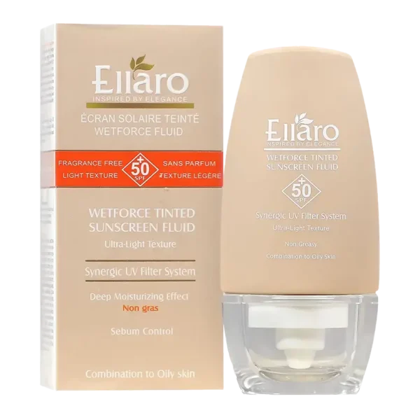 فلوئید ضد آفتاب رنگی SPF50 وت فورس 50ML – الارو
