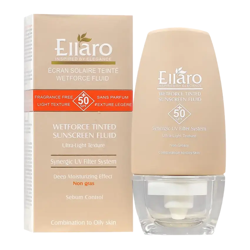 فلوئید ضد آفتاب رنگی SPF50 وت فورس 50ML – الارو