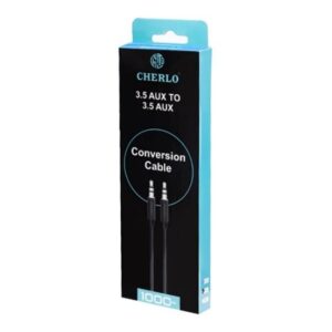 کابل تبدیل AUX به CH-AUX-AUX02 ،AUX آبی 100 سانتی متر - چرلو