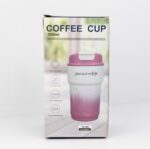 تراول ماگ پاستلی دماسنج دار انبه ای 500ML