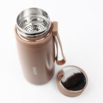 تراول ماگ بند سیلیکونی کاراملی INJOY 300ML